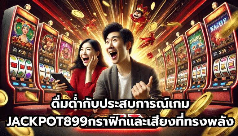 ดื่มด่ำกับประสบการณ์เกม JACKPOT899กราฟิกและเสียงที่ทรงพลัง